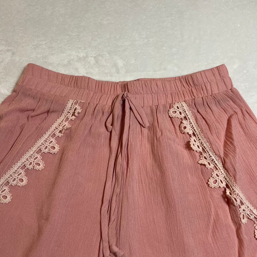 Women's High Rise Pull On Shorts Size X-Small Boho Coquette Girly Feminine - Picture 3 of 6